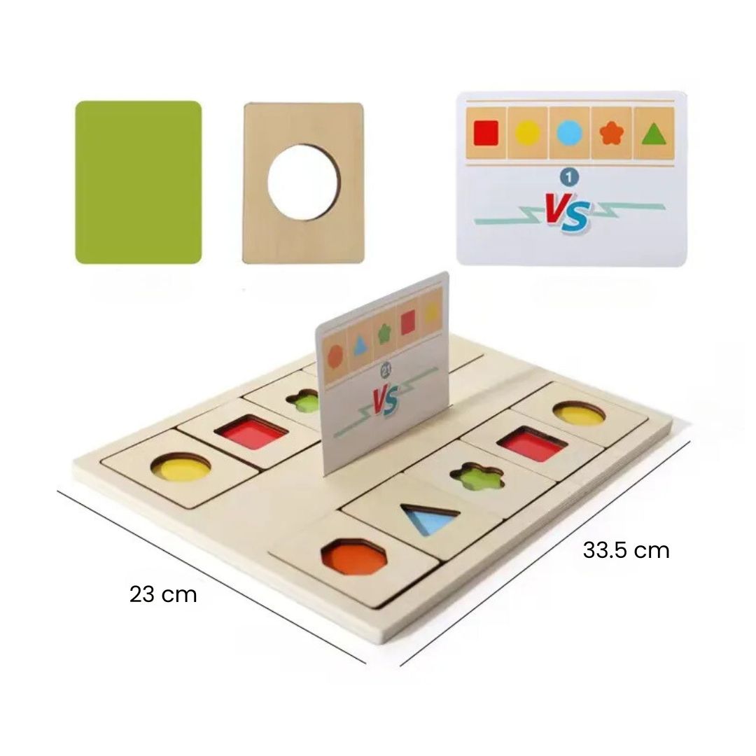 Puzzle interactiv de potrivire a Formelor și Culorilor, 3 ani+