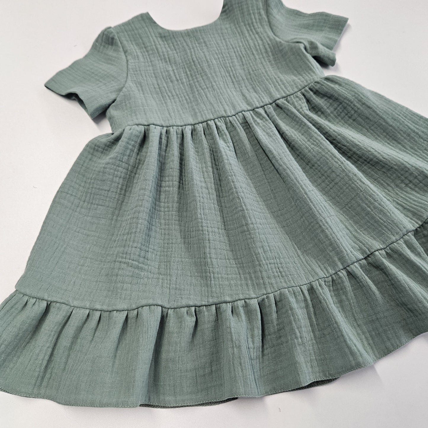 Rochita verde fetite muselina