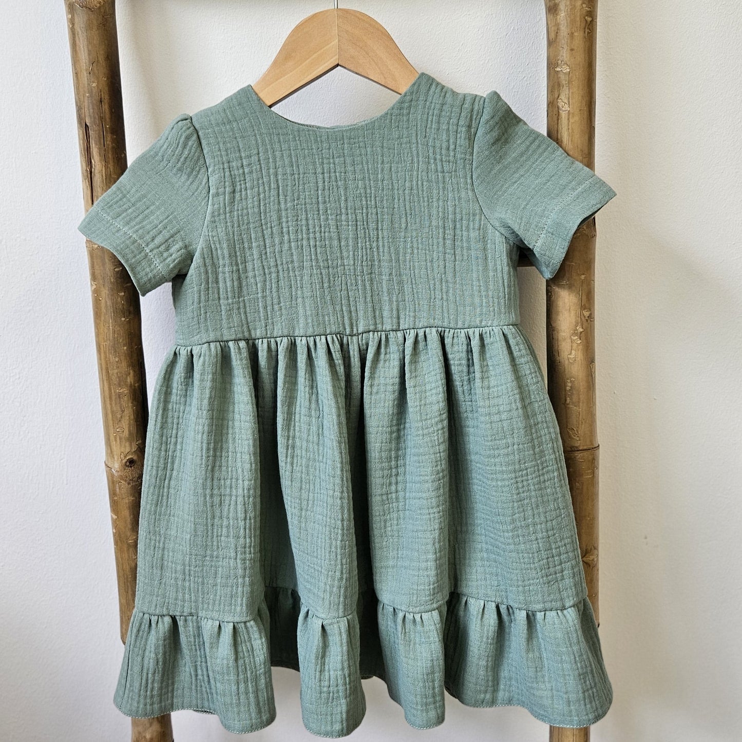 Rochita verde fetite muselina