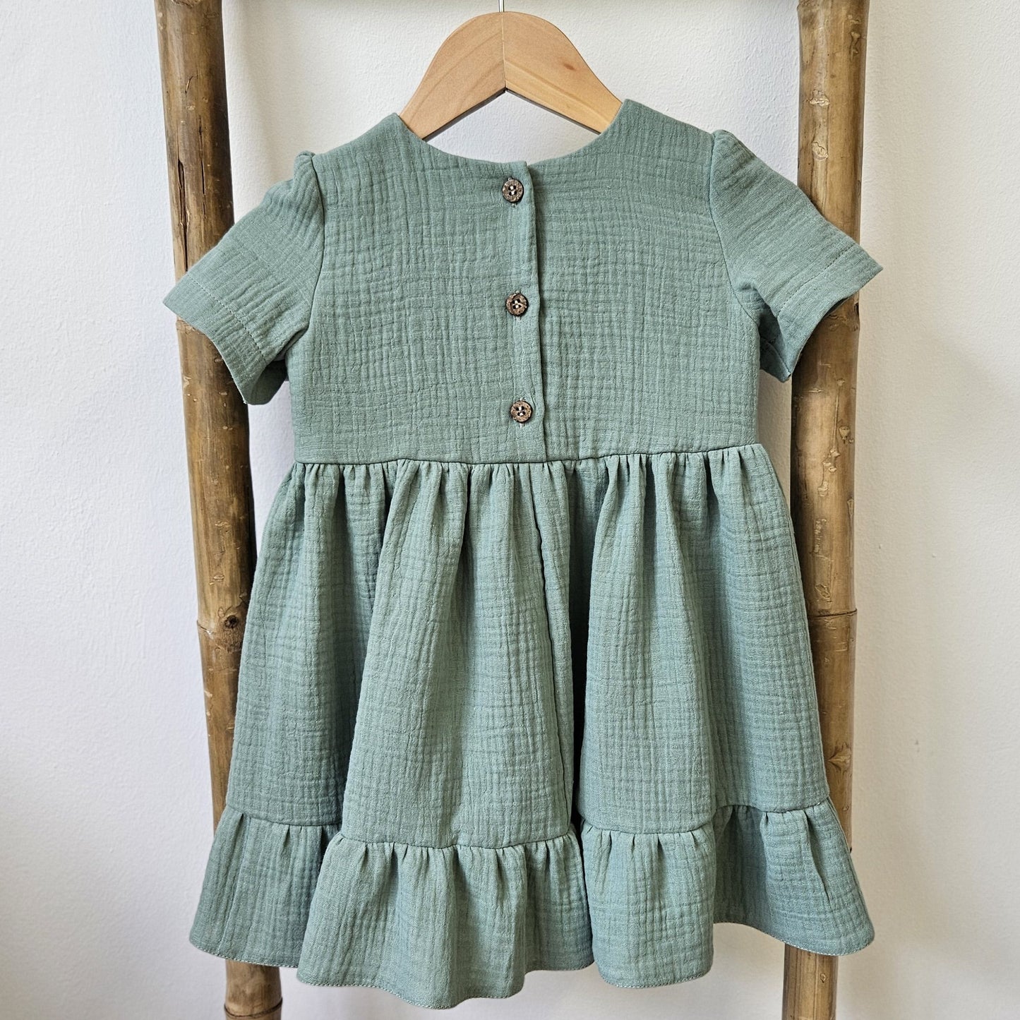 Rochita verde fetite muselina