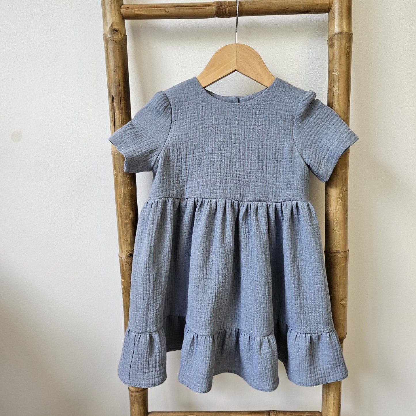 Rochita albastra fetite muselina