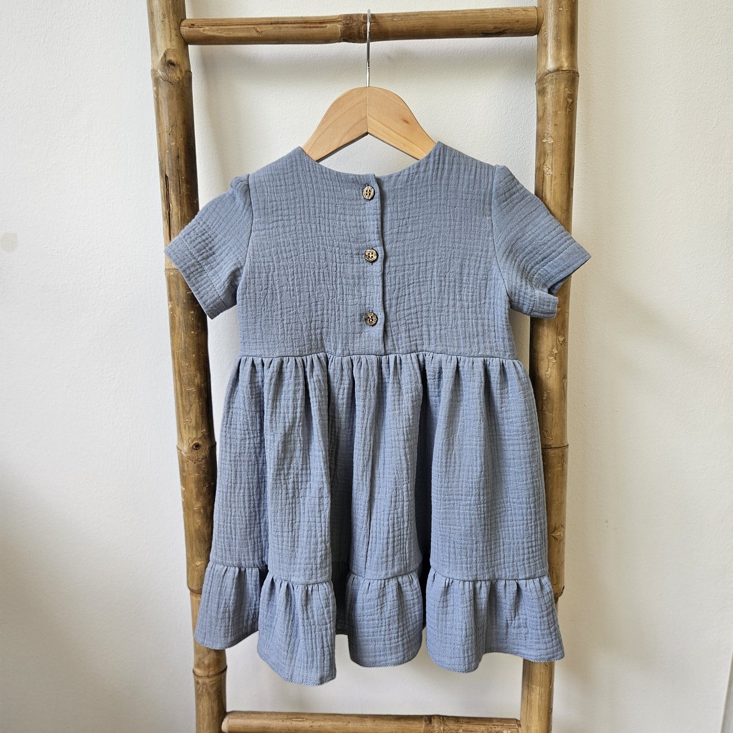 Rochita albastra fetite muselina