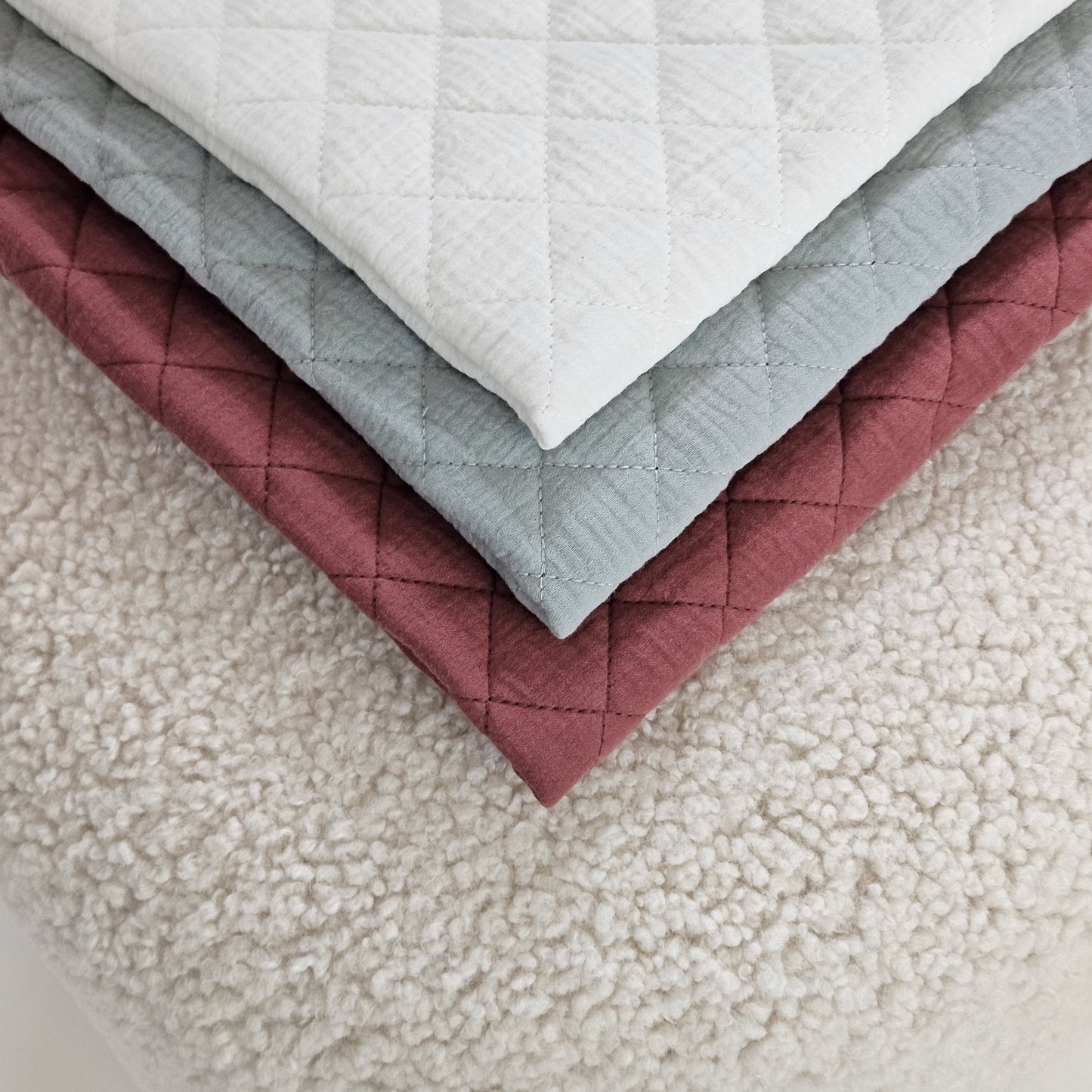 Paturica Bebelusi Din Muselina Matlasata 75x75cm