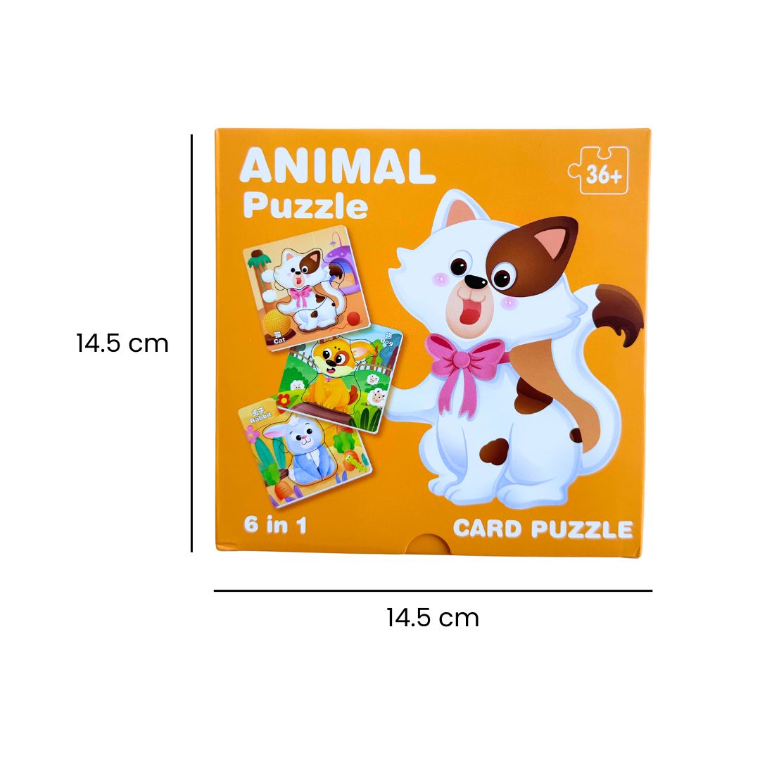 Puzzle 6 în 1 din carton