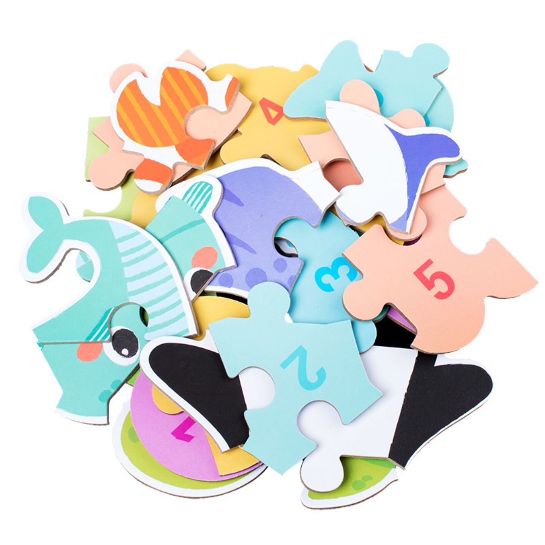 Set din 6 puzzle-uri pentru copii 3 ani+