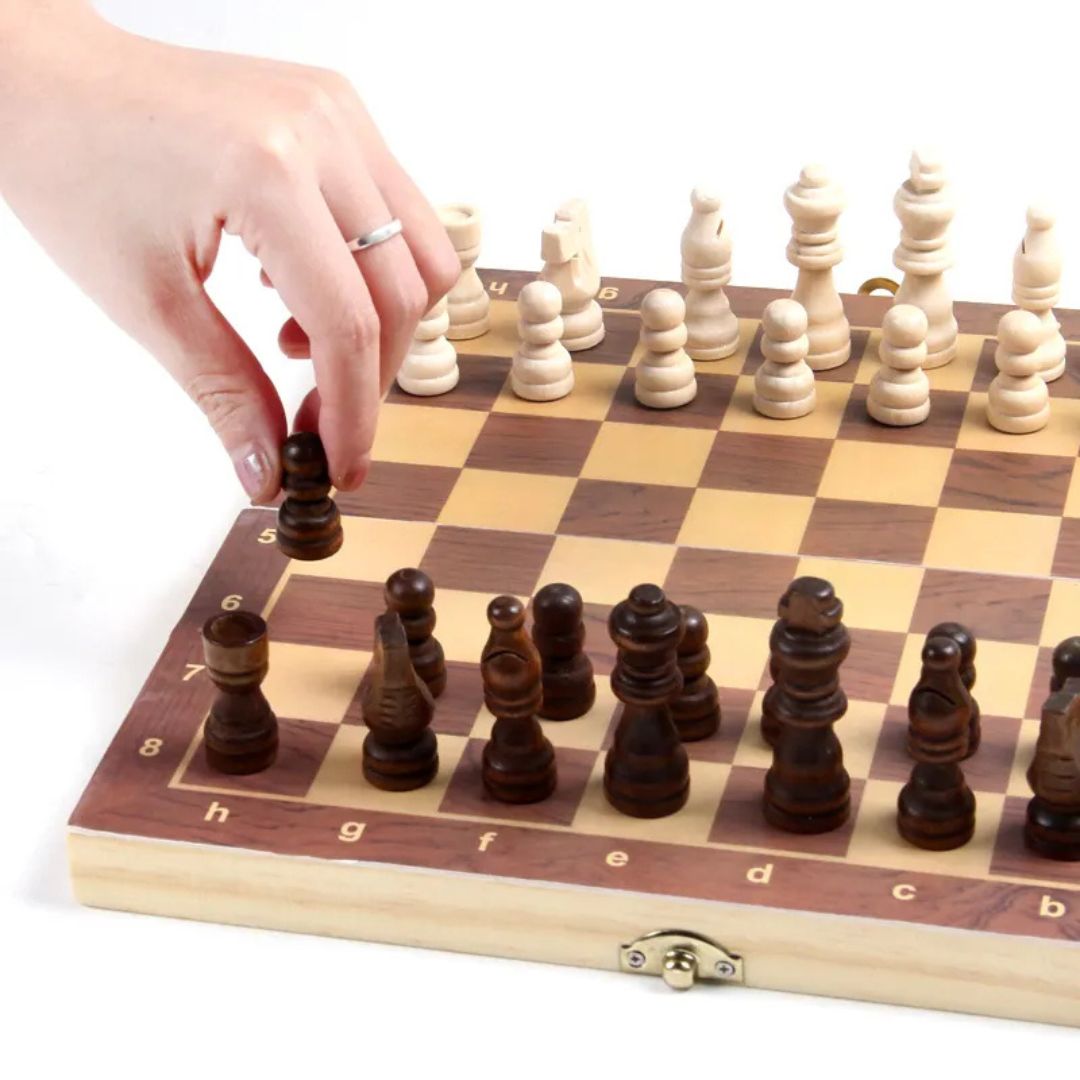 Joc de șah clasic, din lemn
