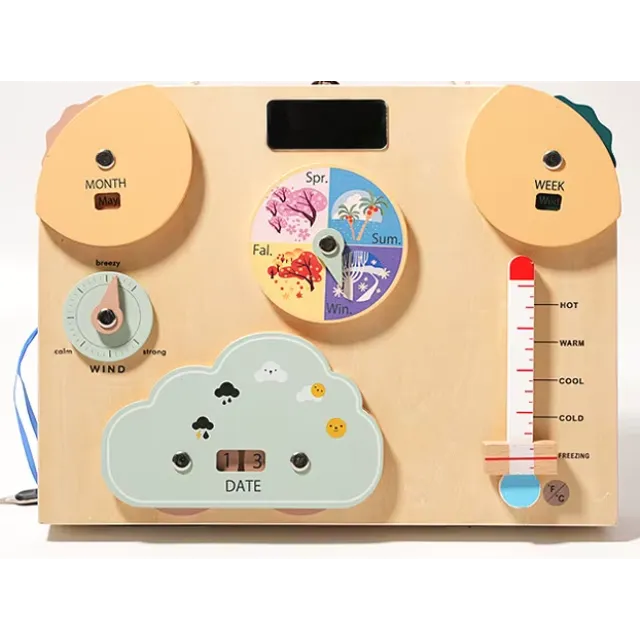 Geantă Pliabilă din Lemn – Panou Activități Montessori