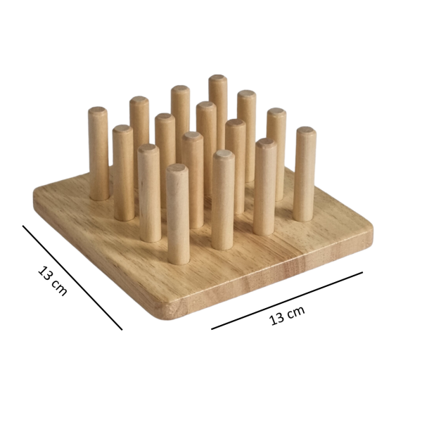 Joc Geometric Tip Tetris din Lemn – 20 Piese Colorate