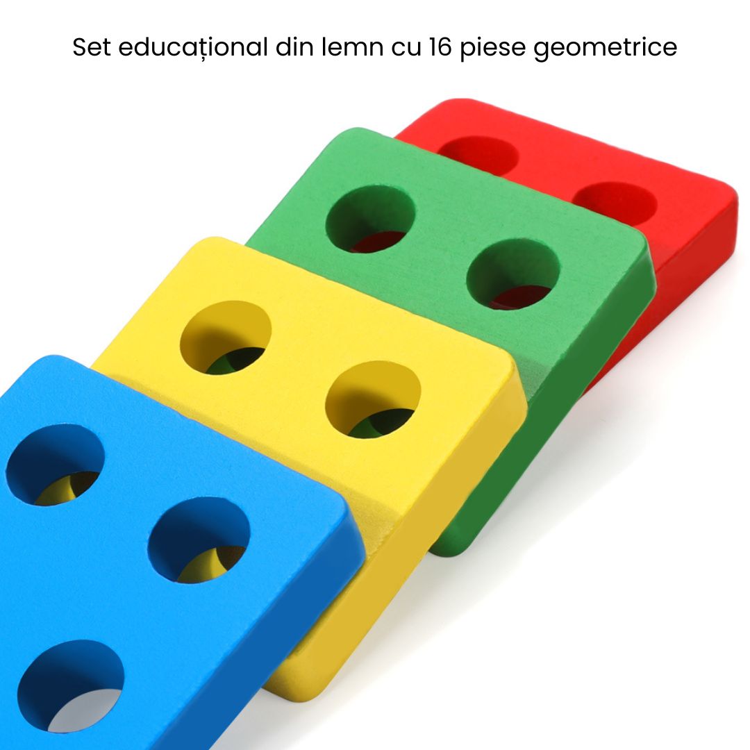 Joc de sortare, 16 forme geometrice, 1 an+