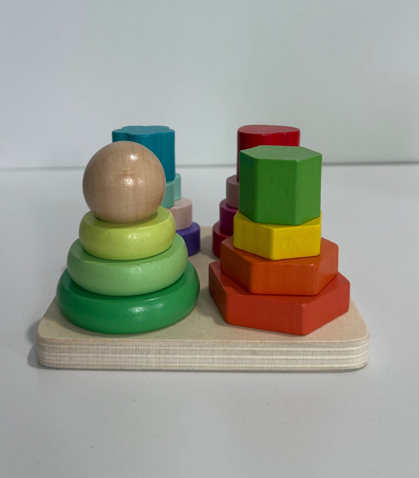 Sortator 4 Coloane din Lemn – Forme Geometrice