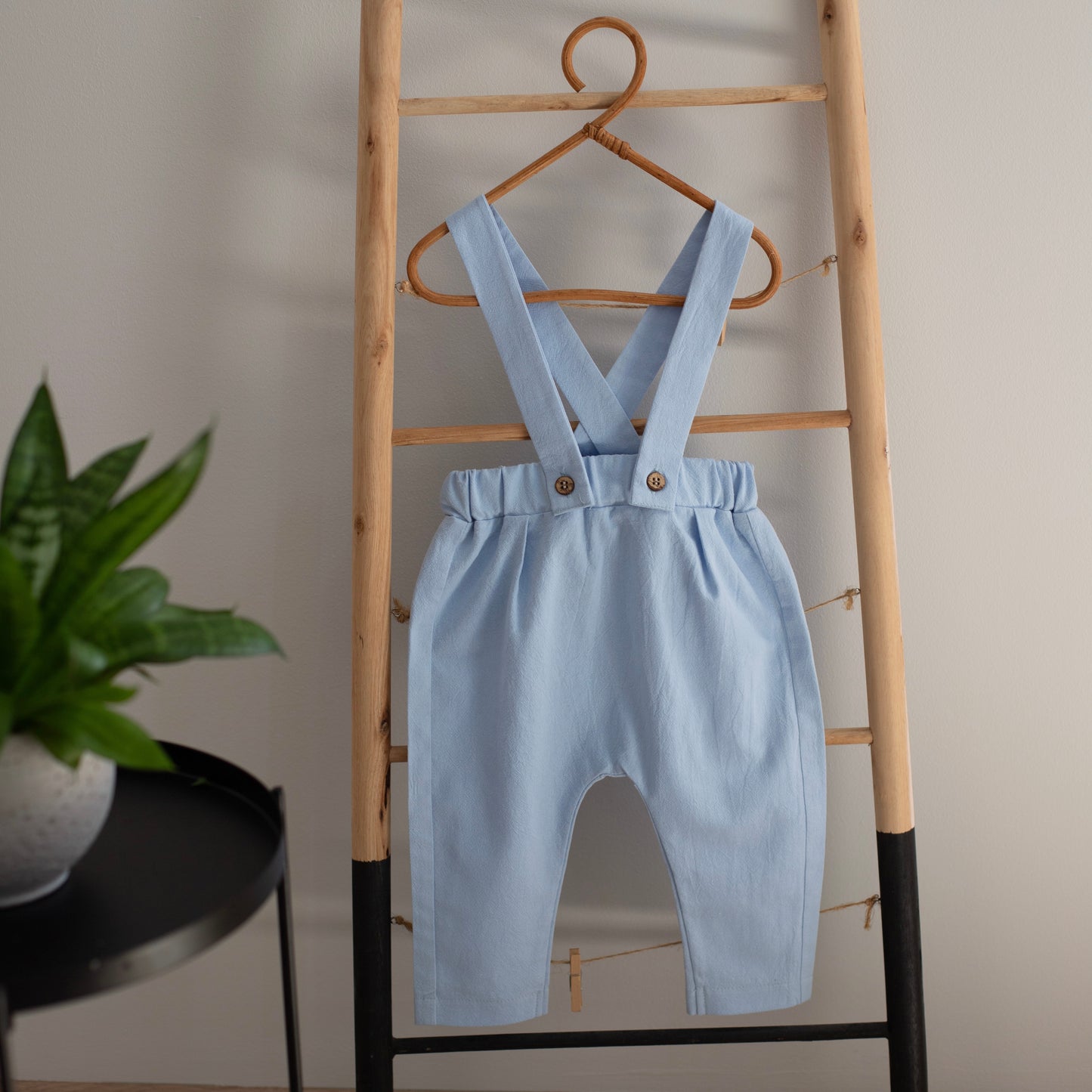 Costum Botez Baieti Albastru Vesta Cu Pantaloni