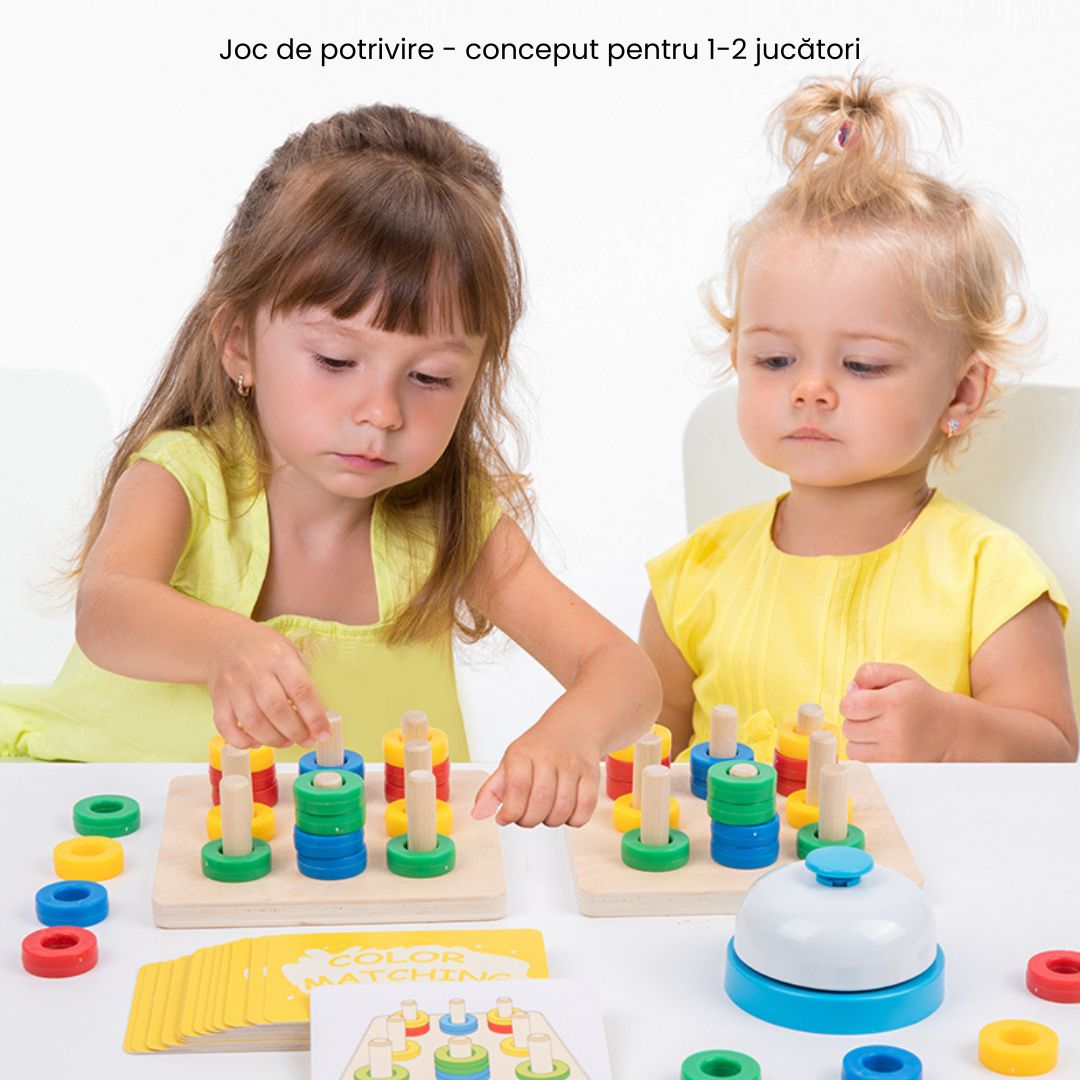 Joc educativ de potrivire a culorilor, 1-2 jucători, 3 ani+