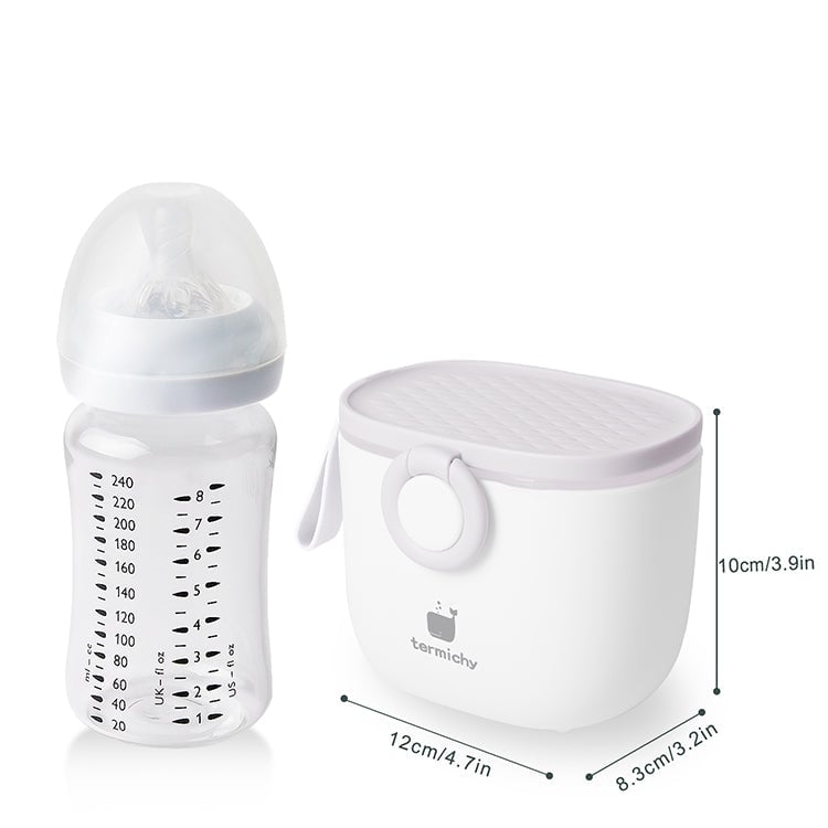 Recipient lapte praf – Light Grey, material PP, 0 luni +