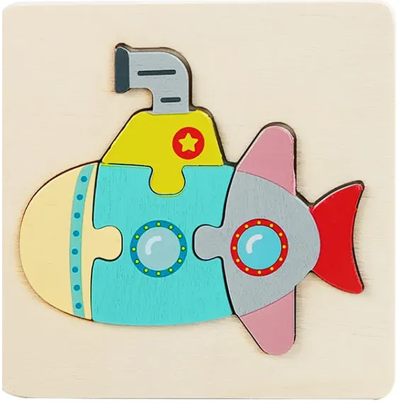 Puzzle din Lemn – Mijloace de Transport