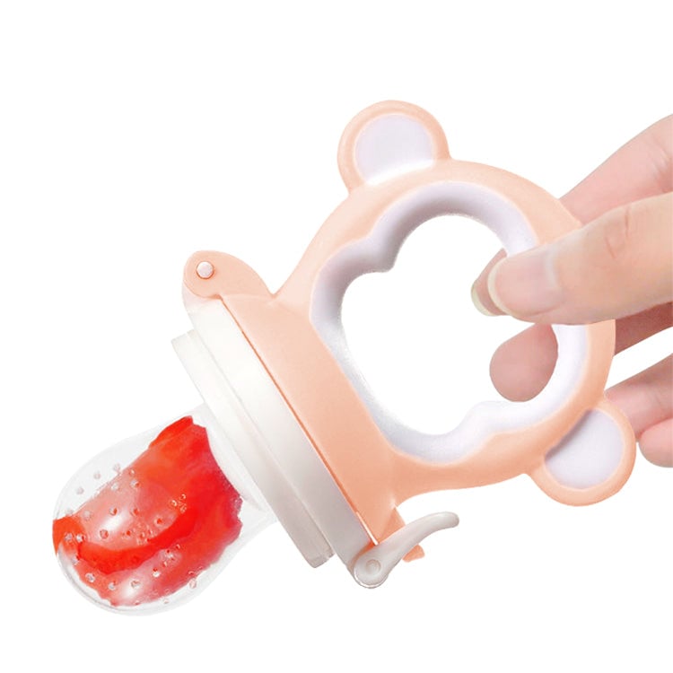 Alimentator pentru Fructe și Legume| Silicon, 15x6.5 cm, roz