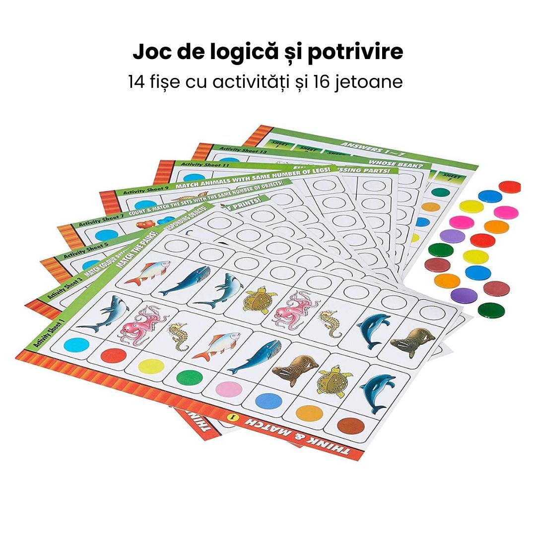 Joc Montessori - Gândește și potrivește Partea 1