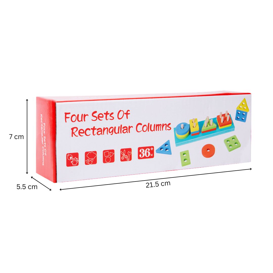 Joc de învățare forme și culori – Sortator dreptunghiular