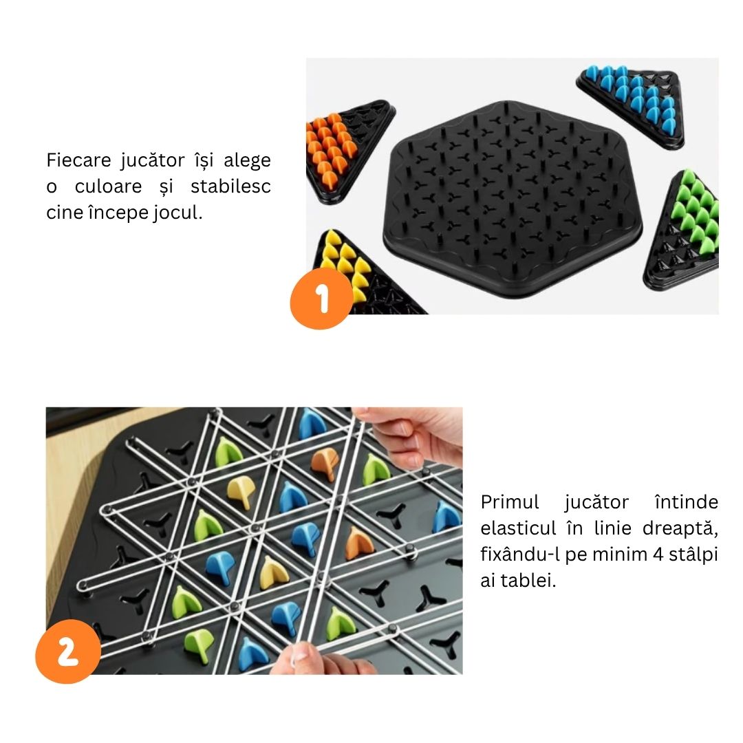 Joc de logică și strategie cu triunghiuri, 5 ani+