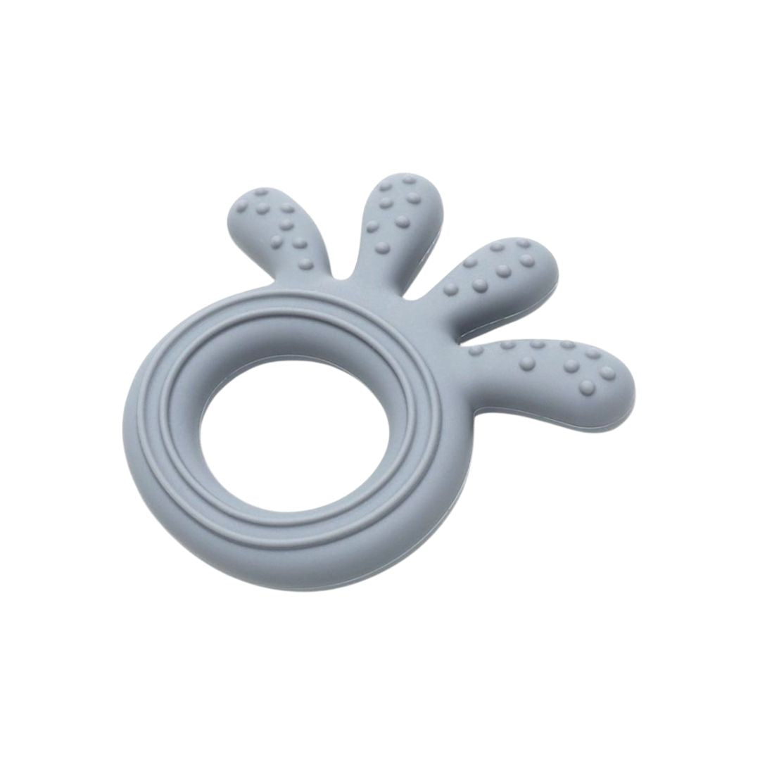 Jucărie Gingivală Silicon – Caracatiță Gri, 0 luni+