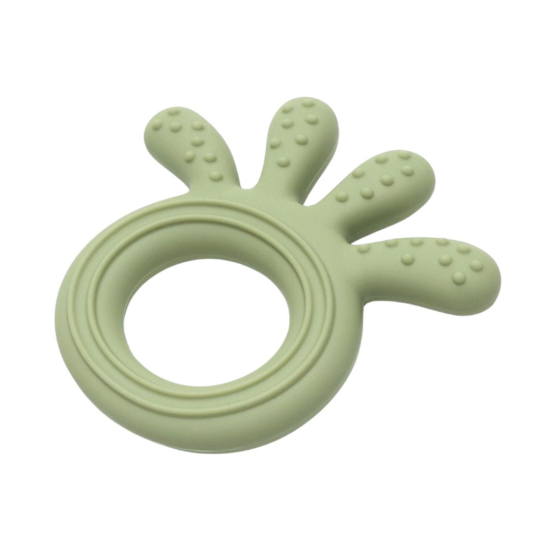 Jucărie Gingivală Silicon – Caracatiță Verde, 0 luni+