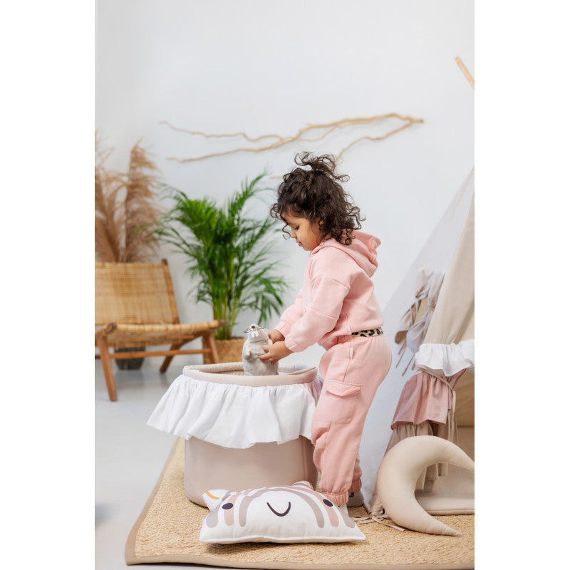 MEGA Set Cort teepee pentru copii, 110 cm x 110 cm - Sweet Ruffles