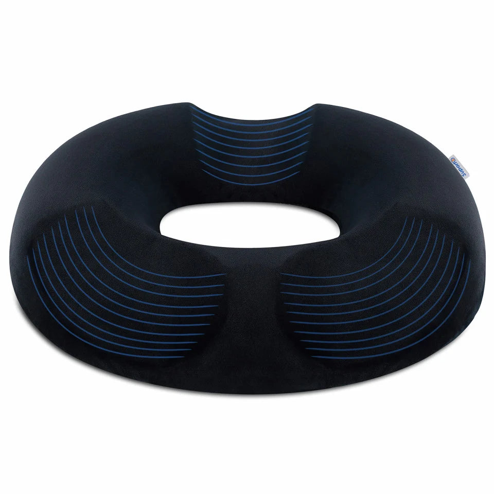 Perna de sezut pentru gravide | Perna Colac pentru hemoroizi, epiziotomie, de sezut | perna antihemoroizi - Culoare Negru | Donut