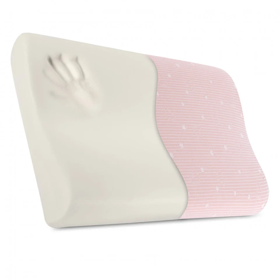 Perna pentru copii Toddler - Pattern Roz 24+ luni Hipoalergenica, din spuma cu memorie