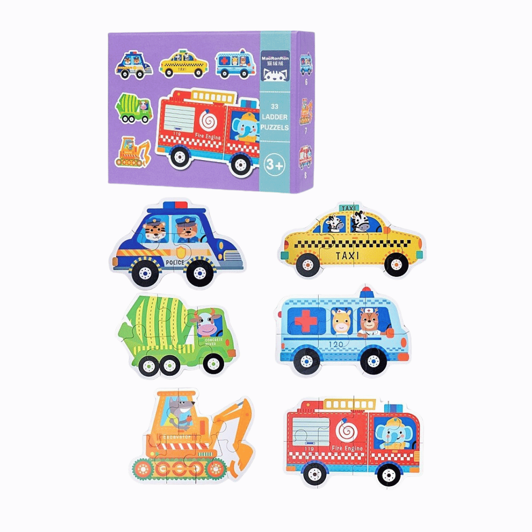 Set din 6 puzzle: , Fructe și Dinozauri