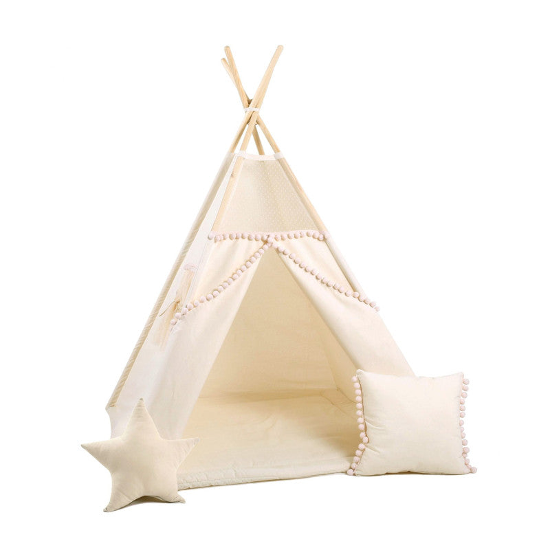 Cort teepee pentru copii Bubble Mesh, 110 cm x 110 cm