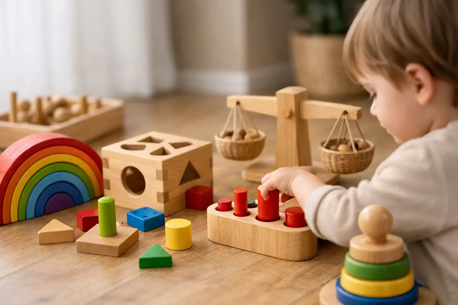 Jucării Montessori pentru copii: cum alegi bine