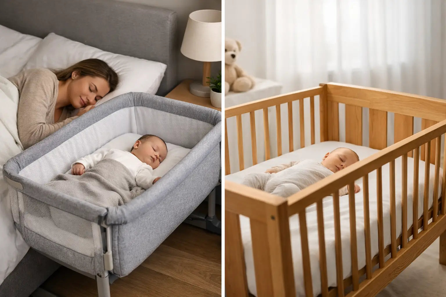 Pătuț co-sleeper versus clasic: ce alegi?