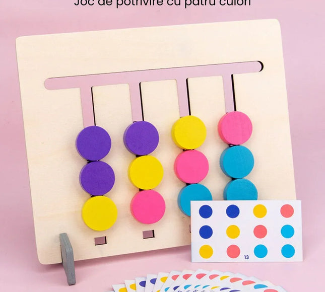 Joc de potrivire cu animale și 4 culori, 18 carduri, 3 ani+ - Bebeboo - Totul pentru copii. Jucării, Hăinuțe, Perne, Mobilier, Textile
