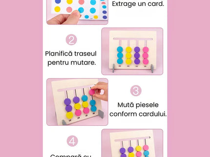 Joc de potrivire cu animale și 4 culori, 18 carduri, 3 ani+ - Bebeboo - Totul pentru copii. Jucării, Hăinuțe, Perne, Mobilier, Textile