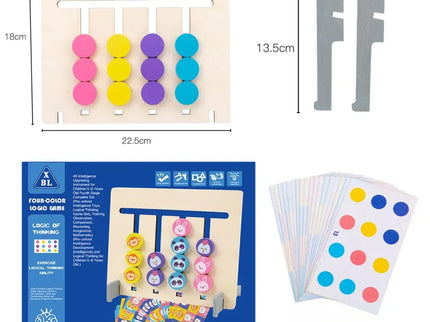 Joc de potrivire cu animale și 4 culori, 18 carduri, 3 ani+ - Bebeboo - Totul pentru copii. Jucării, Hăinuțe, Perne, Mobilier, Textile