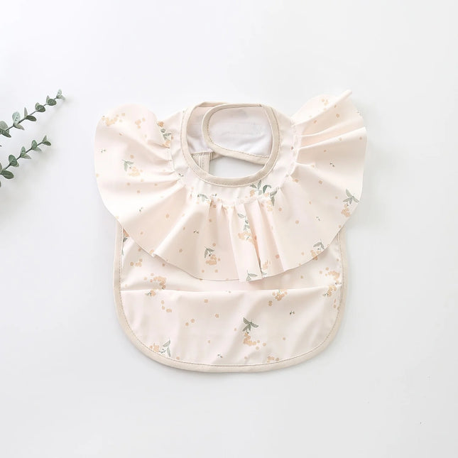 Bavetă impermeabilă pentru fetițe, Model 3 – Tiny Flowers, 12 - 36 luni, poliester