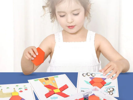 Atelierul de Forme geometrice din lemn și cartonașe, 3 ani+ - Bebeboo - Totul pentru copii. Jucării, Hăinuțe, Perne, Mobilier, Textile