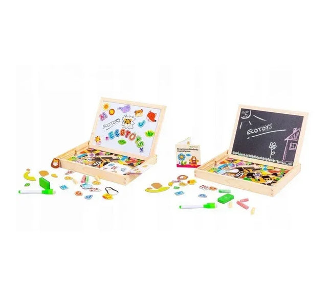 Tabla educationala cu magnet Ecotoys - Bebeboo - Totul pentru copii. Jucării, Hăinuțe, Perne, Mobilier, Textile