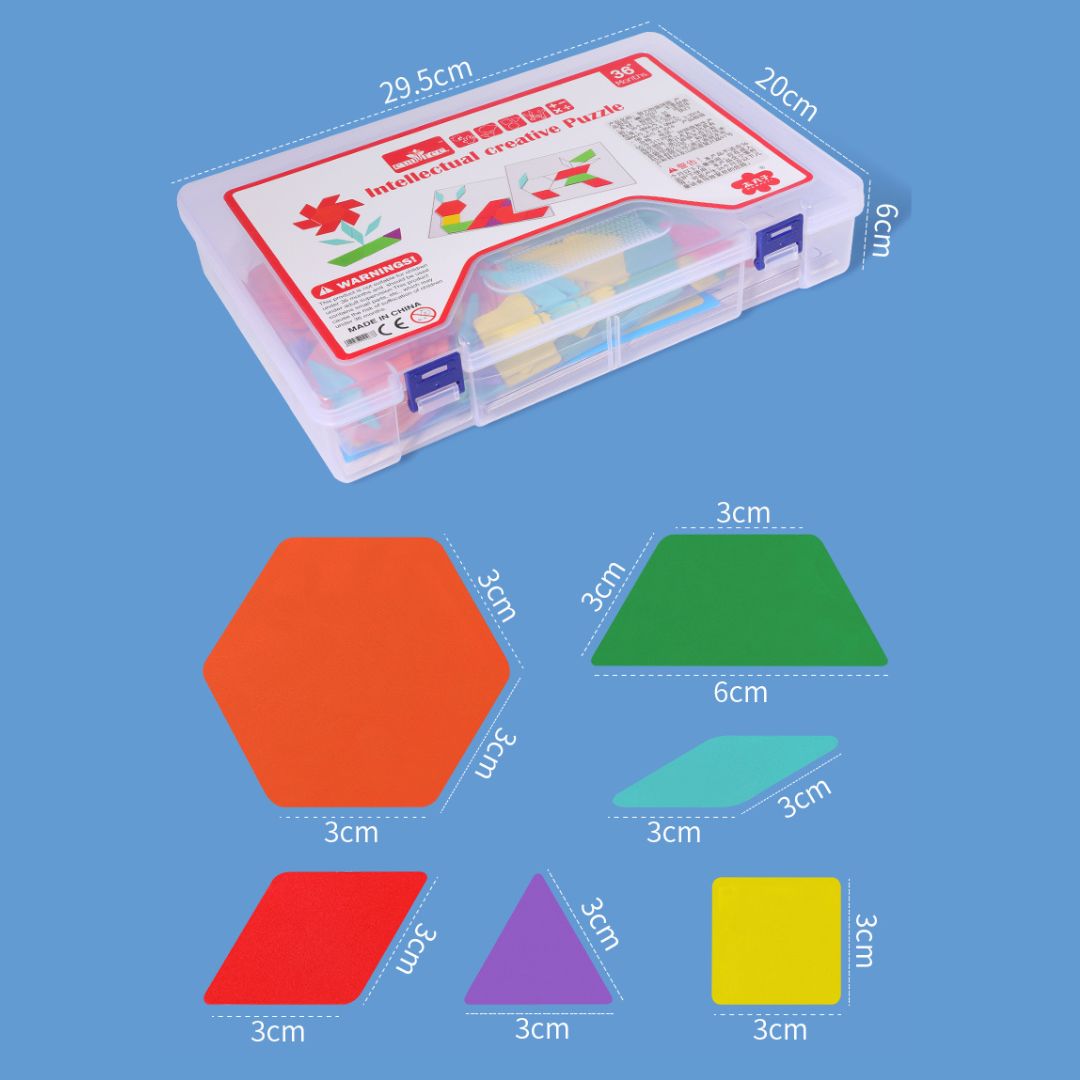 Atelierul de Forme geometrice din lemn și cartonașe, 3 ani+