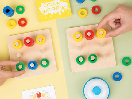 Joc educativ de potrivire a culorilor, 1-2 jucători, 3 ani+ - Bebeboo - Totul pentru copii. Jucării, Hăinuțe, Perne, Mobilier, Textile