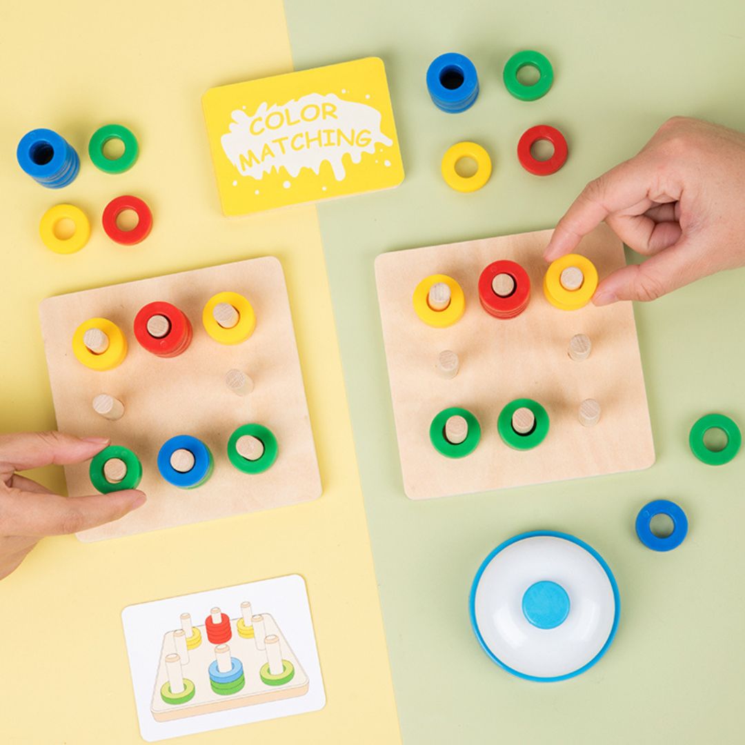 Joc educativ de potrivire a culorilor, 1-2 jucători, 3 ani+