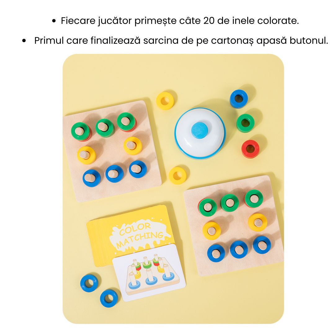 Joc educativ de potrivire a culorilor, 1-2 jucători, 3 ani+