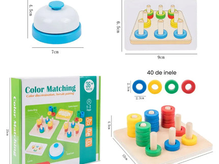 Joc educativ de potrivire a culorilor, 1-2 jucători, 3 ani+ - Bebeboo - Totul pentru copii. Jucării, Hăinuțe, Perne, Mobilier, Textile