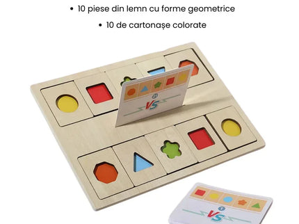 Puzzle interactiv de potrivire a Formelor și Culorilor, 3 ani+ - Bebeboo - Totul pentru copii. Jucării, Hăinuțe, Perne, Mobilier, Textile
