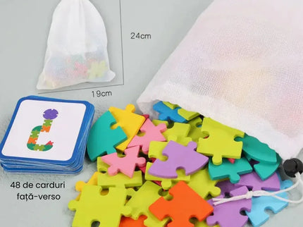 Puzzle logic cu 65 piese din lemn, 3 ani+ - Bebeboo - Totul pentru copii. Jucării, Hăinuțe, Perne, Mobilier, Textile