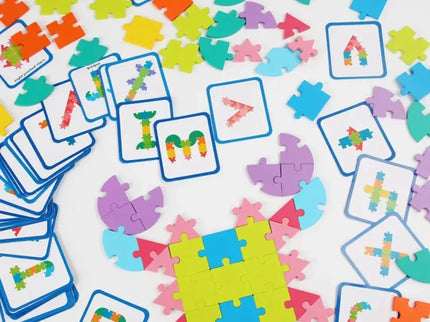 Puzzle logic cu 65 piese din lemn, 3 ani+ - Bebeboo - Totul pentru copii. Jucării, Hăinuțe, Perne, Mobilier, Textile