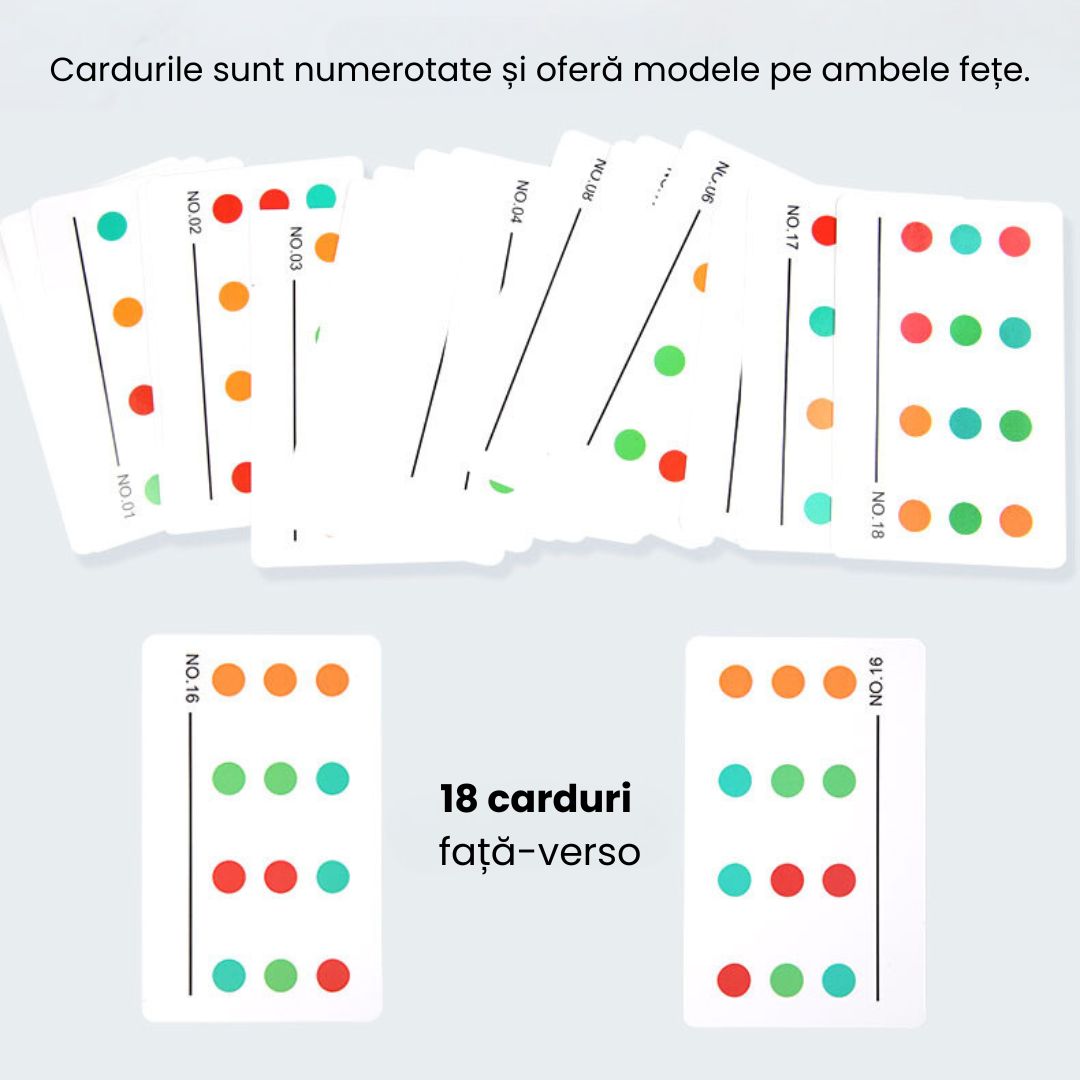 Joc de potrivire a culorilor, 1-2 jucători, 3 ani+