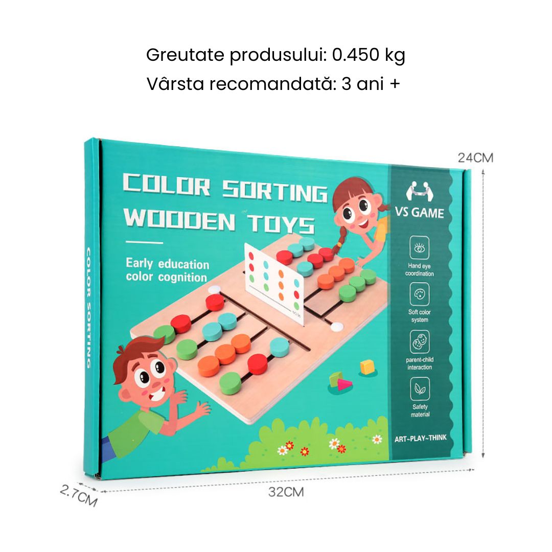 Joc de potrivire a culorilor, 1-2 jucători, 3 ani+