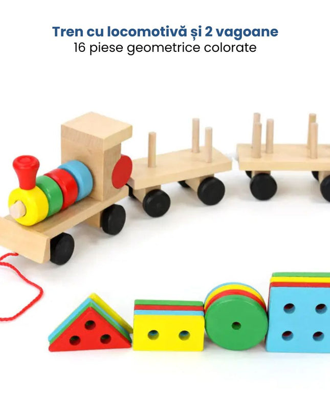 Trenulețul formelor și al culorilor, 3 ani+