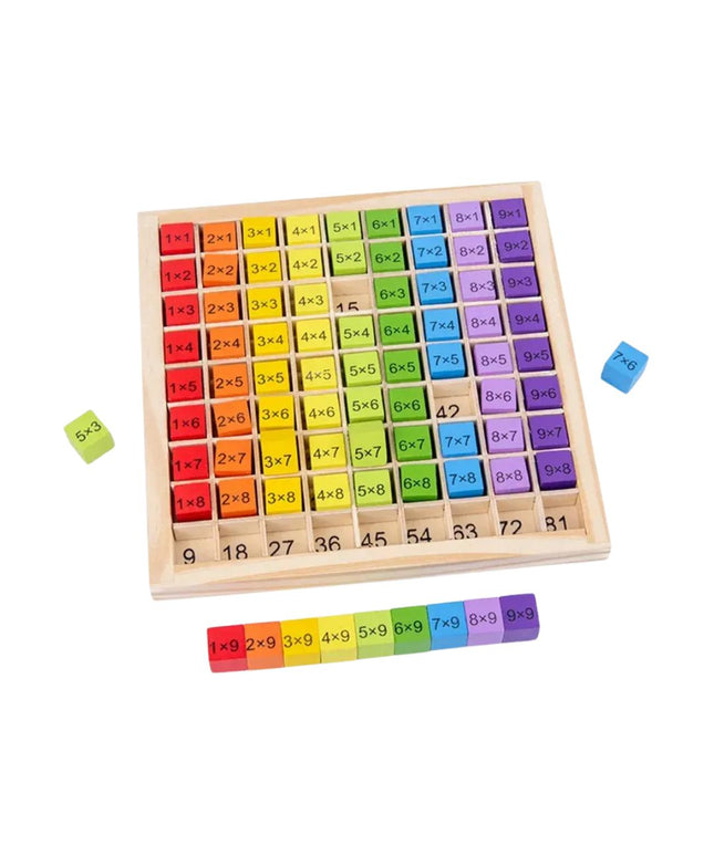 Joc educativ de Învățare a tablei înmulțirii, 81 piese, 5 ani+