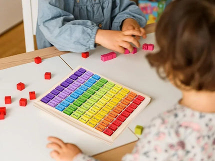 Joc educativ de Învățare a tablei înmulțirii, 81 piese, 5 ani+ - Bebeboo - Totul pentru copii. Jucării, Hăinuțe, Perne, Mobilier, Textile